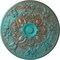 Ekena Millwork Baile Ceiling Medallion (Fits Canopies up to 6"), 31 1/4"OD x 2 1/4"P, Copper Green Patina CM31BACGS - alternate 1